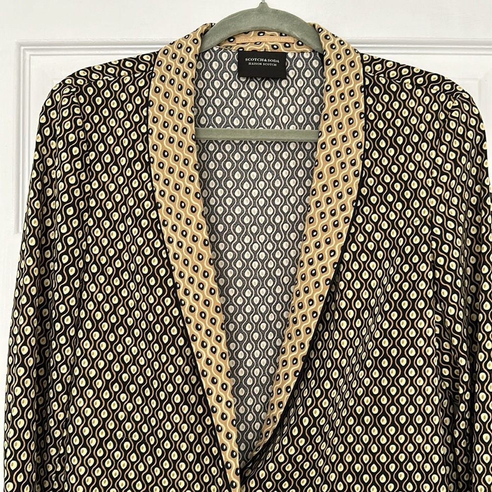 Scotch & Soda. Beige and Black Blazer. - Picture 2 of 6